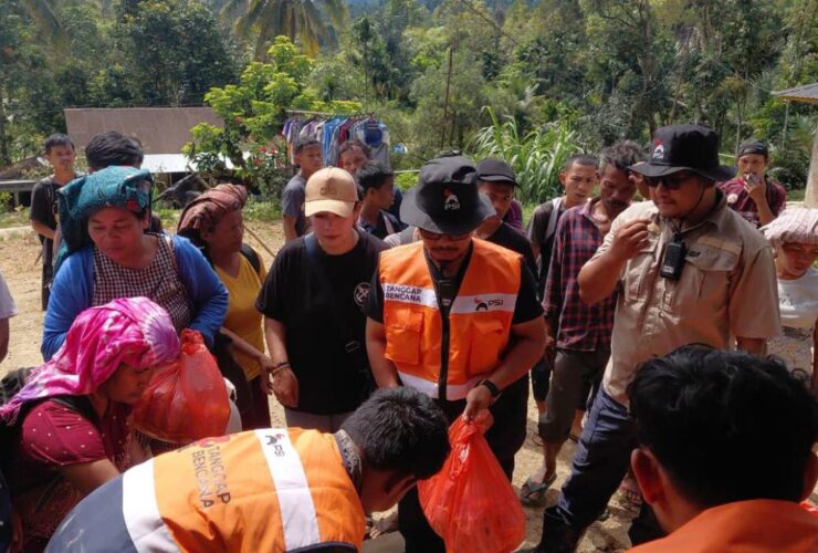 PSI Intensif Salurkan Bantuan untuk Korban Banjir Bandang di Tapanuli Utara